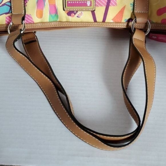 Lily Bloom Bag Summer Beach Flip Flops Balls Tote Shoulder Handbag Purse Women's - Picture 5 of 15